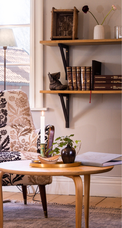 furnitures inside a cottage